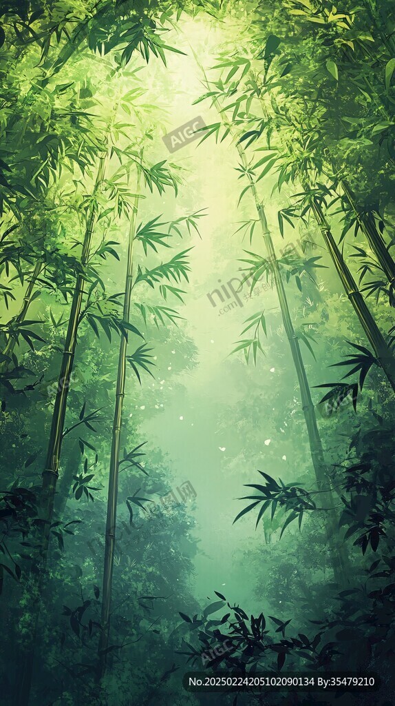 唯美竹影竹韵