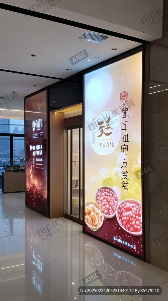 轻食店灯箱