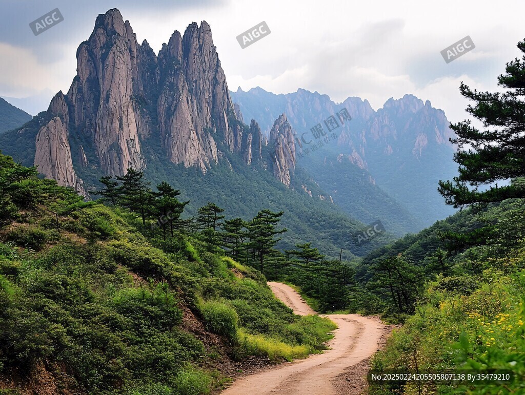扎尕那洛克之路山峰
