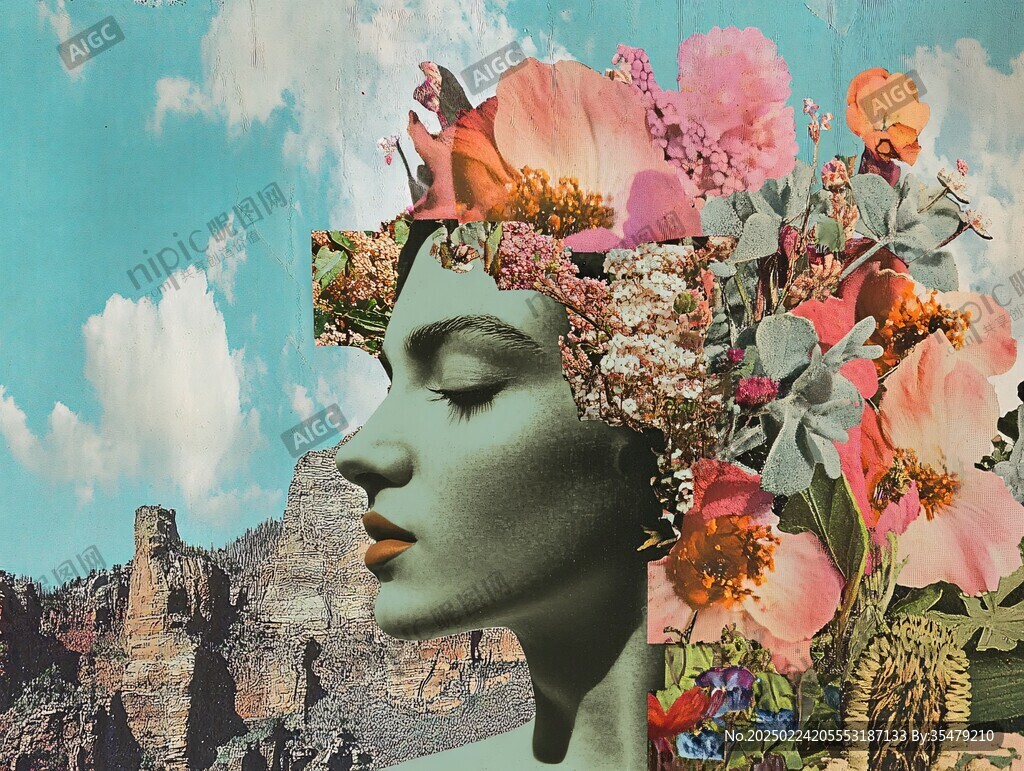 现代艺术拼贴画