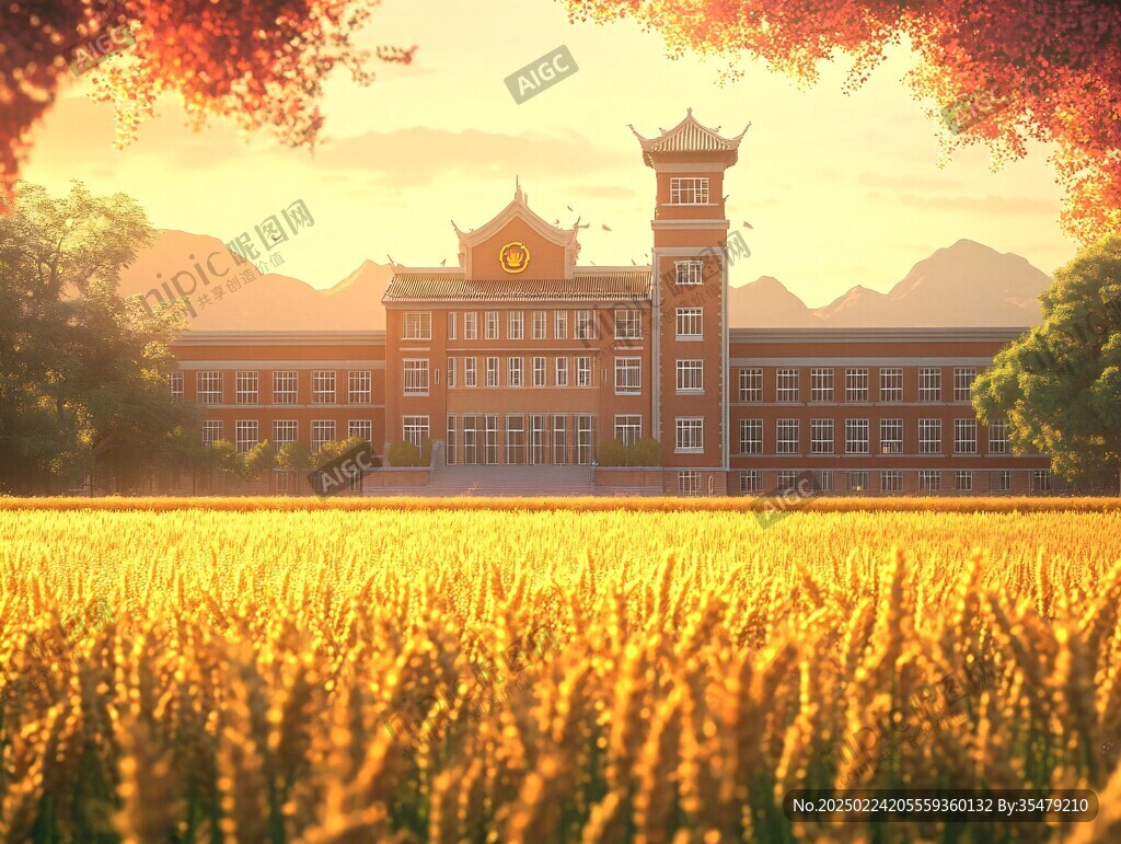 华中农业大学插画