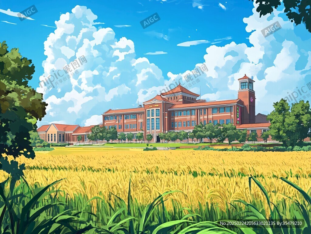 华东师范大学旅游插画