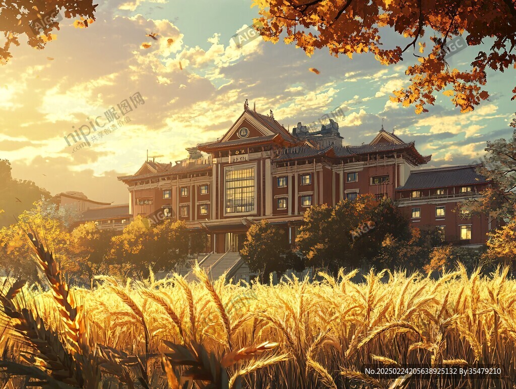 广西大学插画