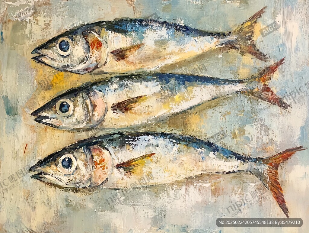 鱼油画