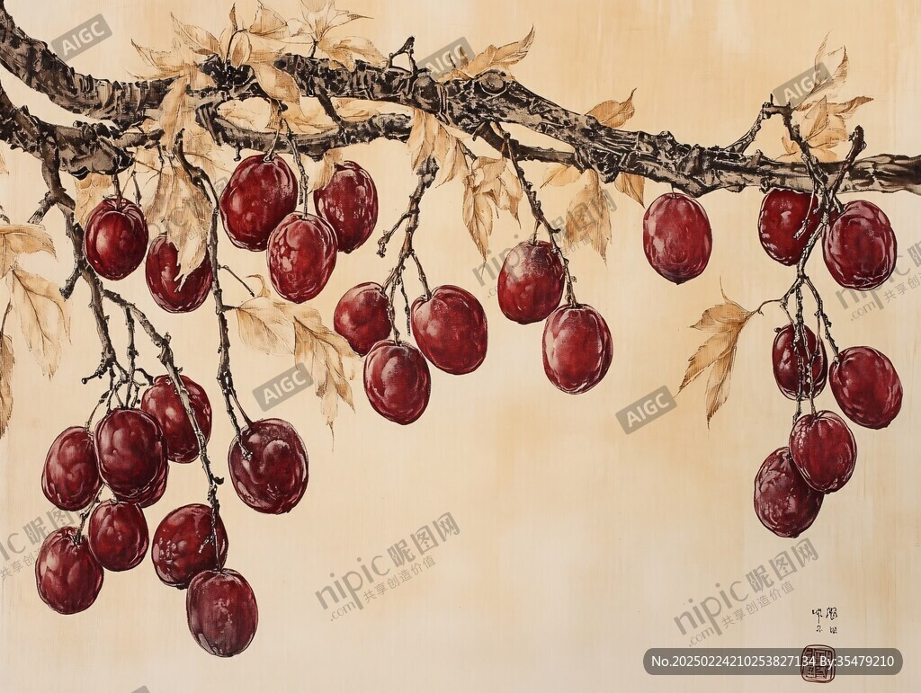 红枣装饰画