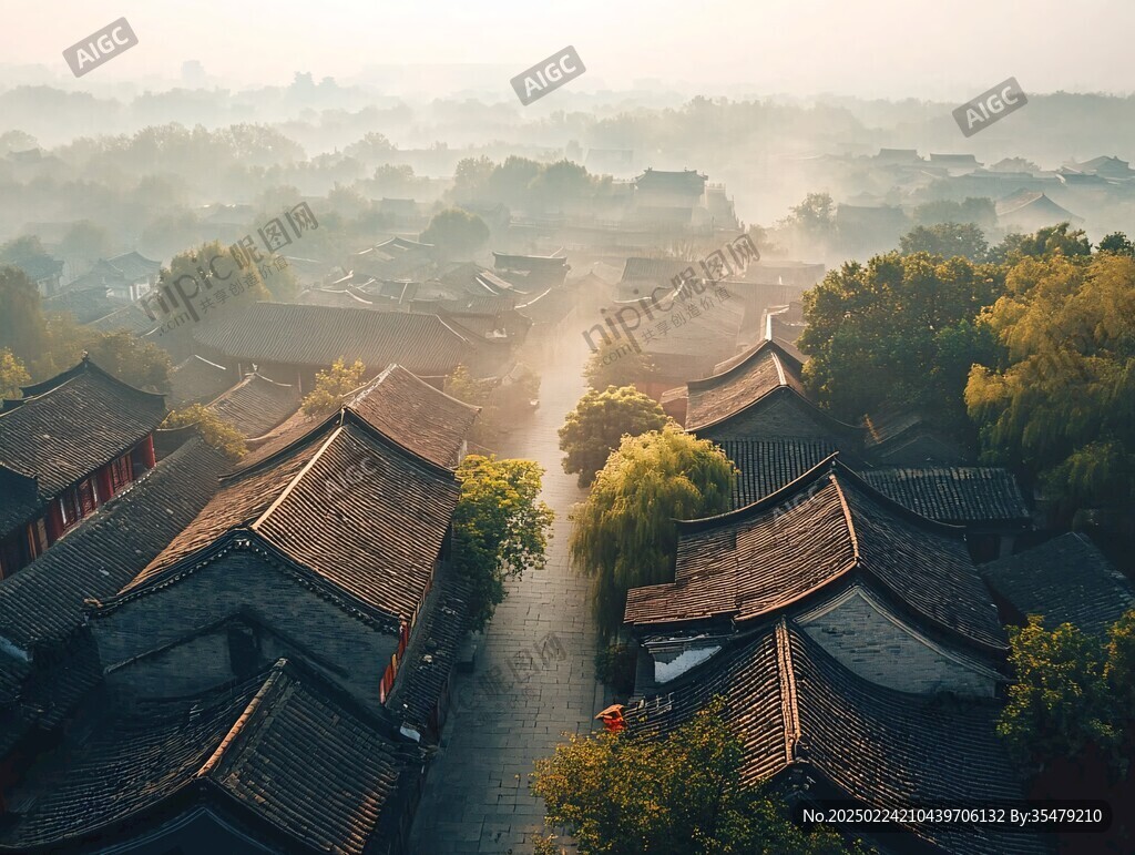 宋夹城的早晨