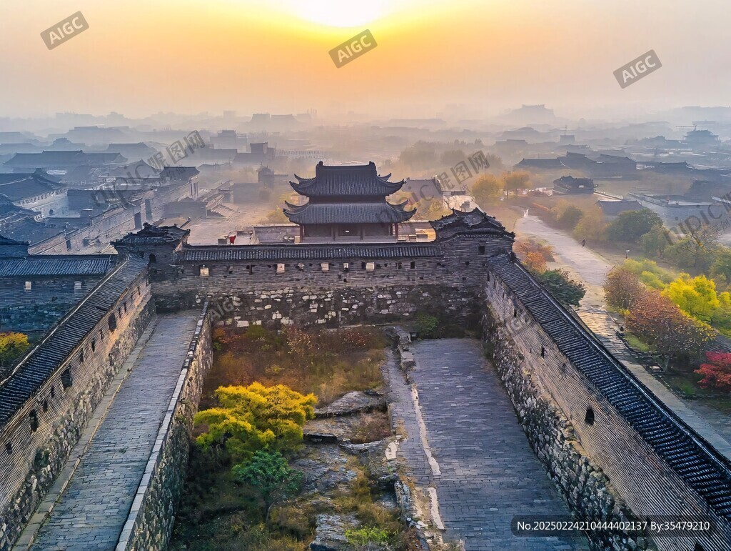 晨曦古城墙