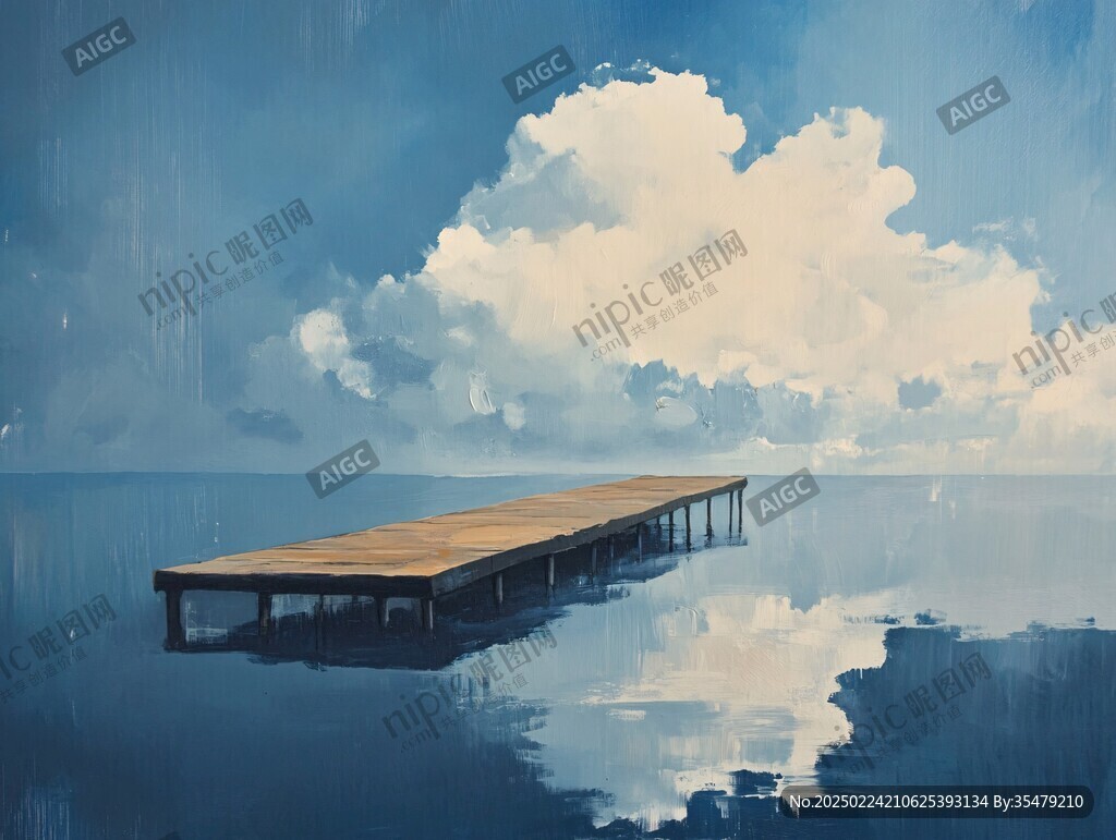 栈桥插画