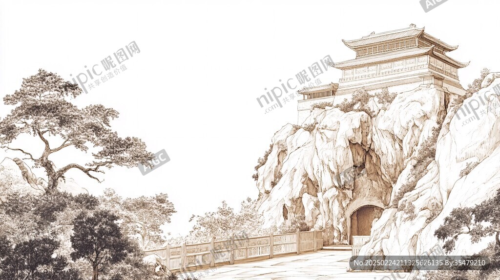 大境门插画
