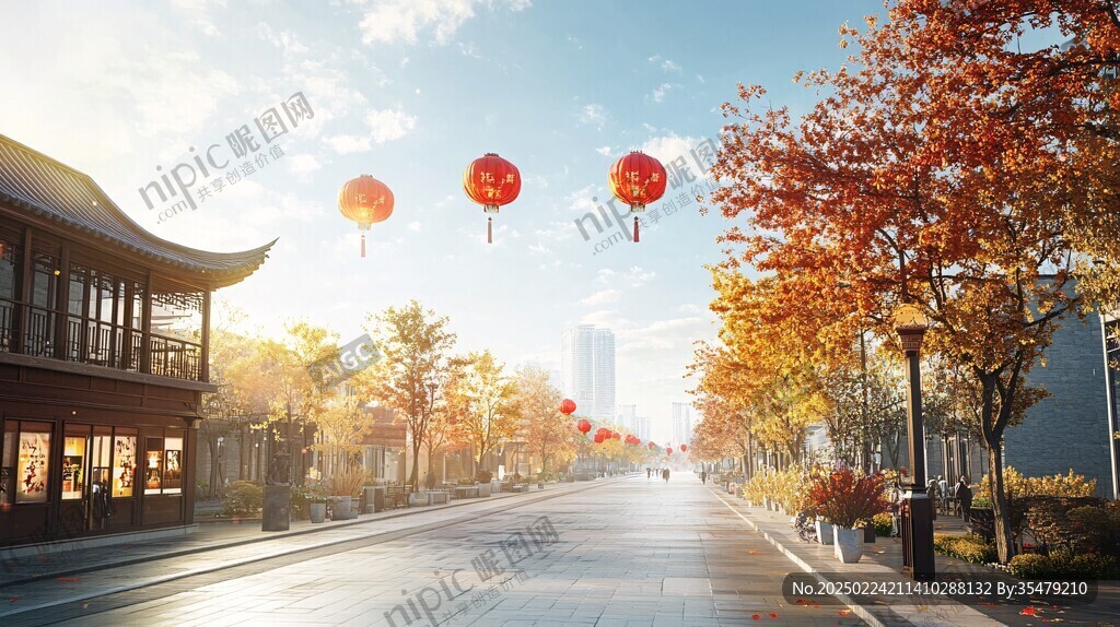喜庆的街道