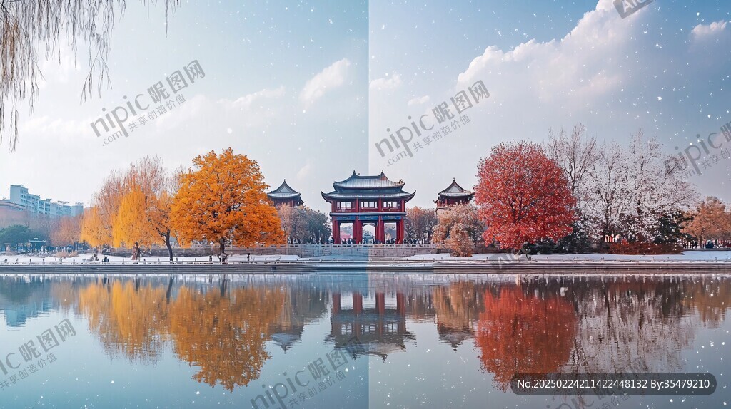 季节色彩对比