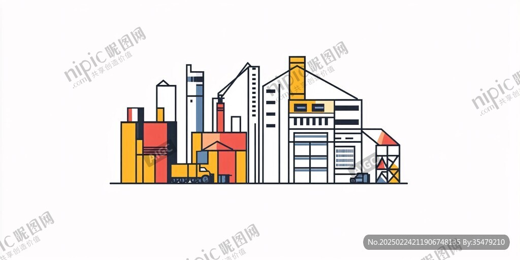建筑插画logo