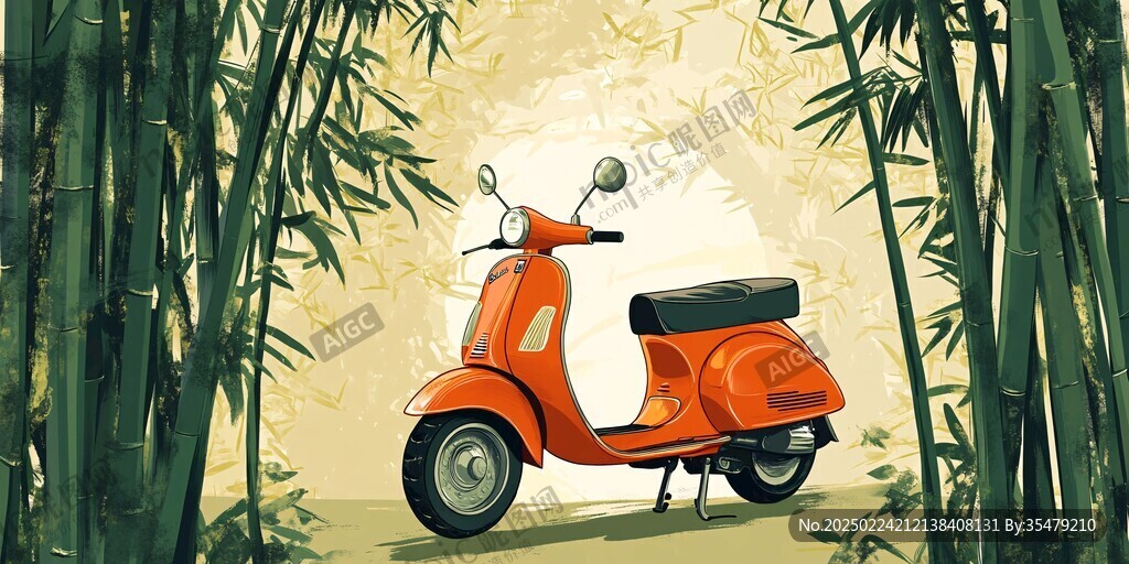 电动车插画