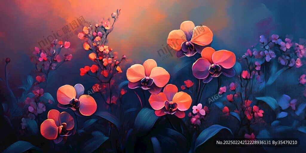 梦幻花卉场景