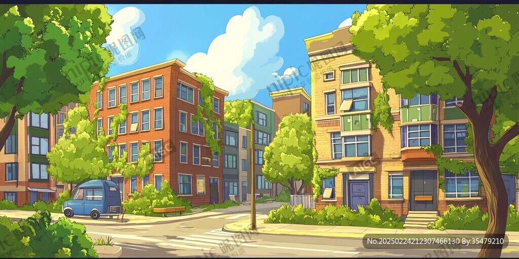 街景插画