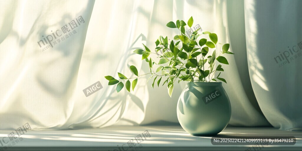 阳光植物窗台小绿植