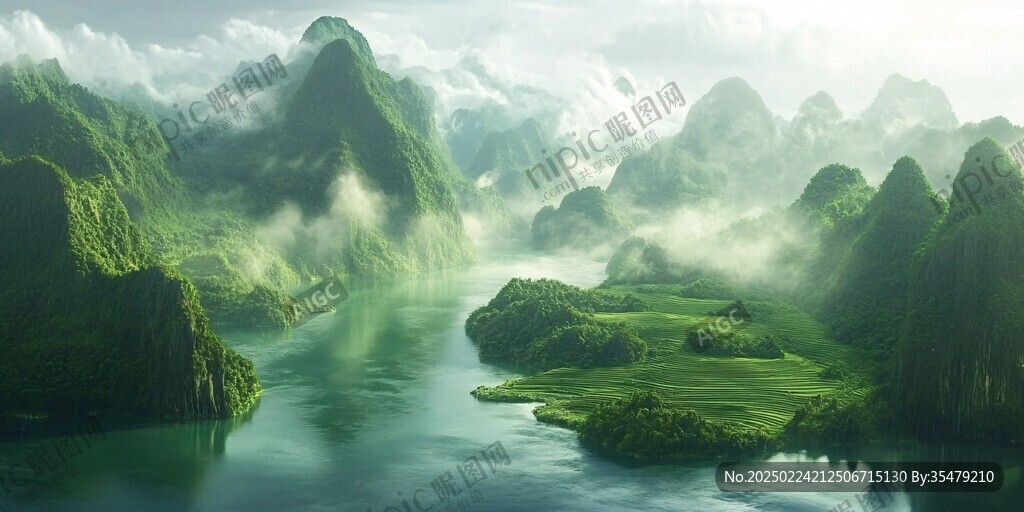高清宽幅山水风光