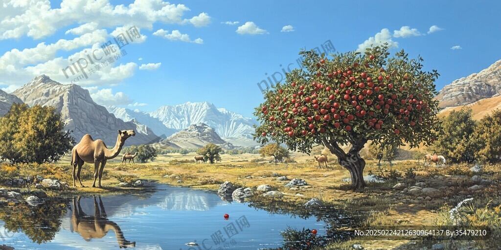 宽屏风景画