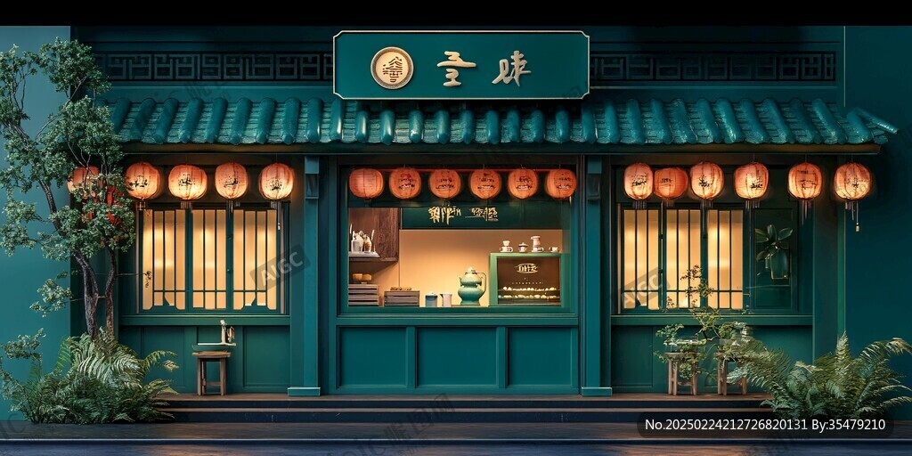 茶铺门头设计