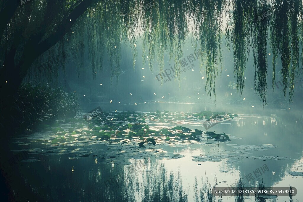 烟雨垂柳