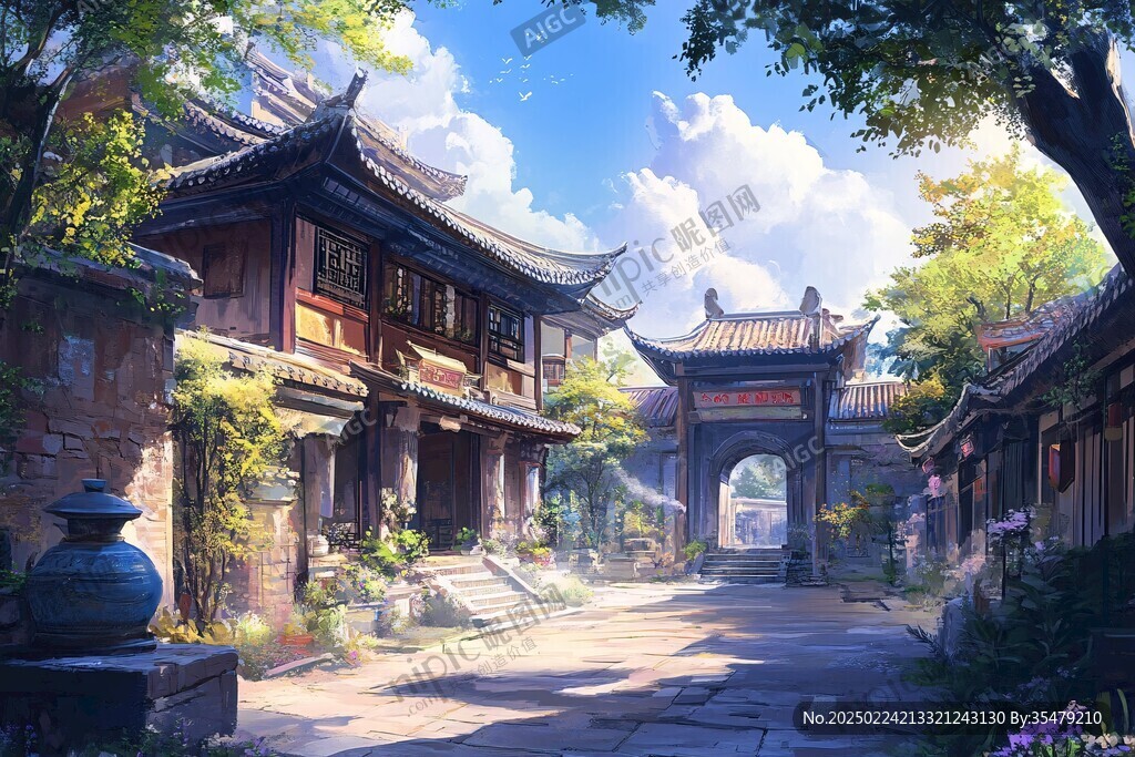 古风动画场景