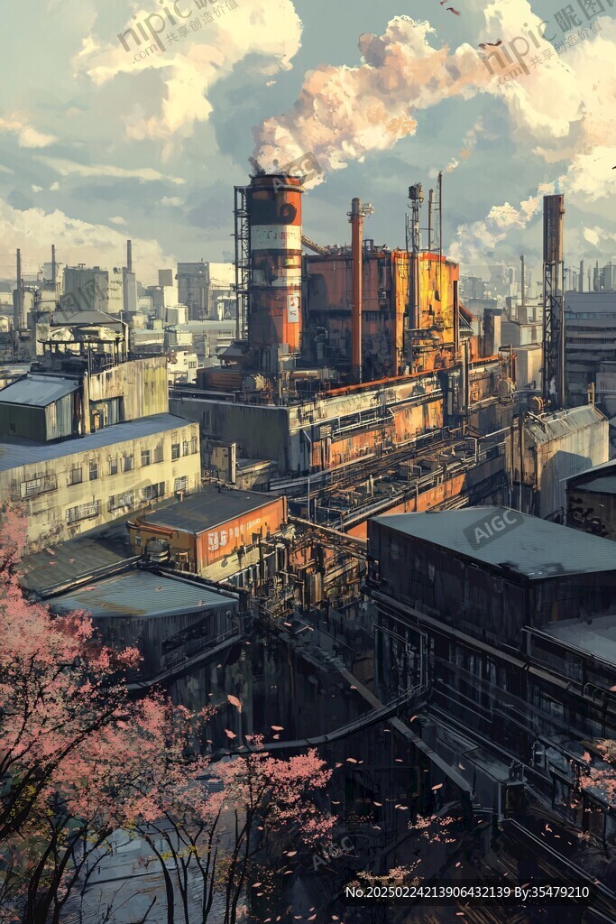 风景厚涂