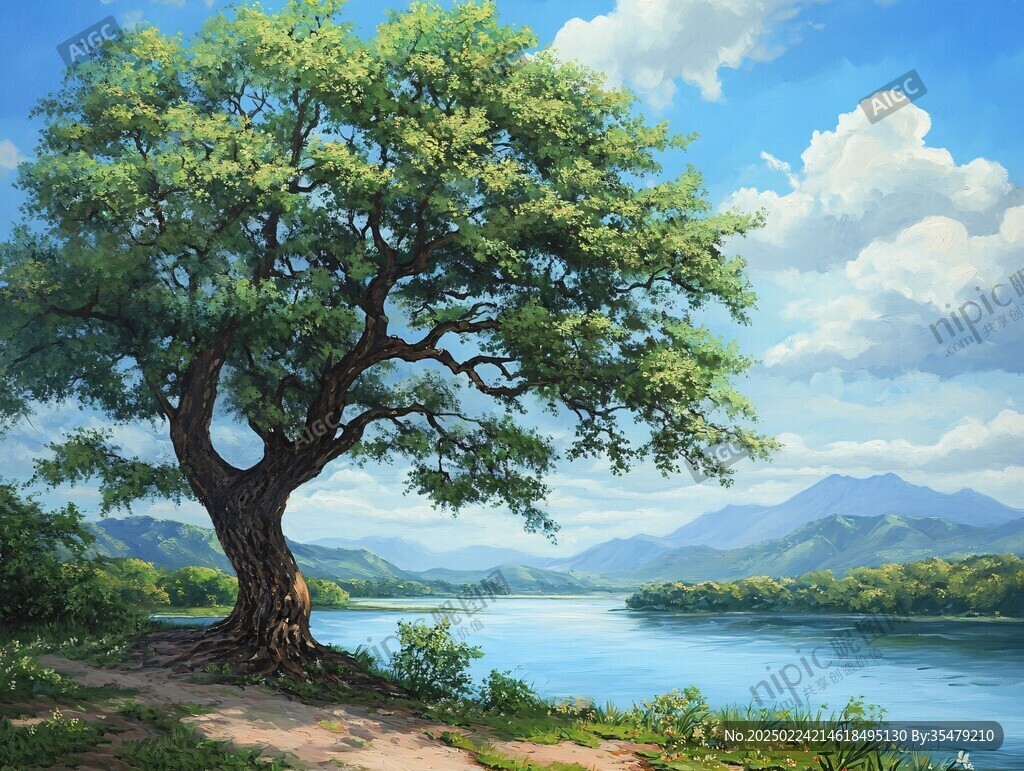 大树风景画