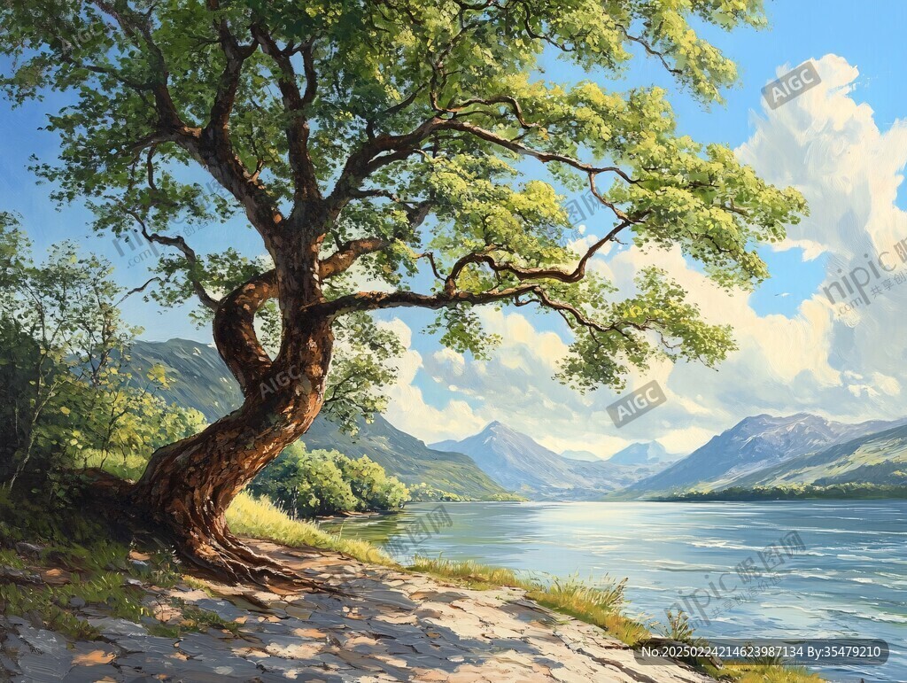 大树风景画