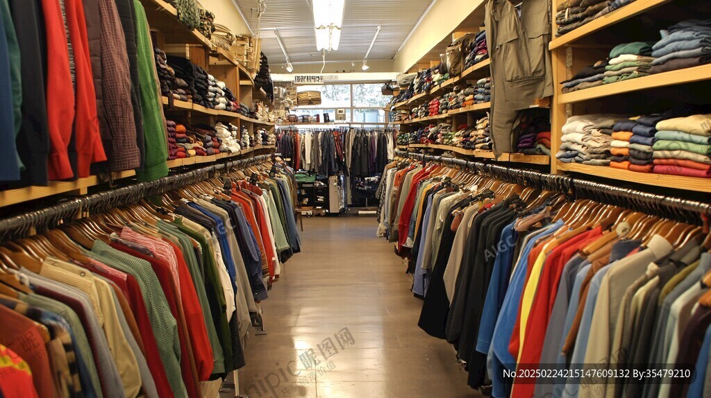 户外服装店内景实拍