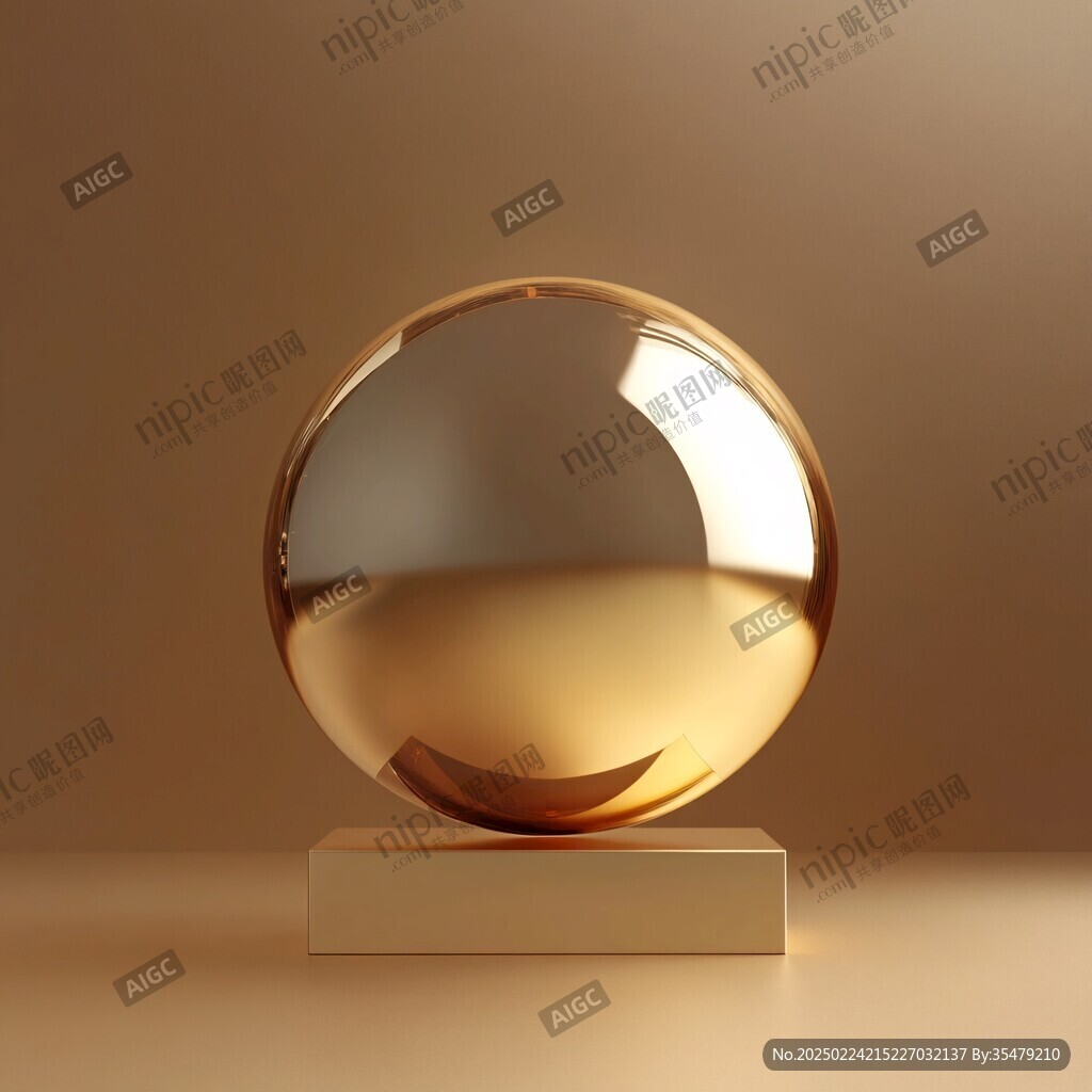 立体金属质感球体