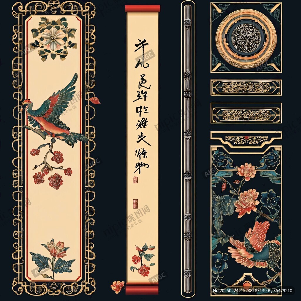 新中式花鸟富贵吉祥