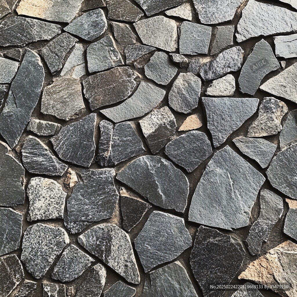 碎石块背景墙