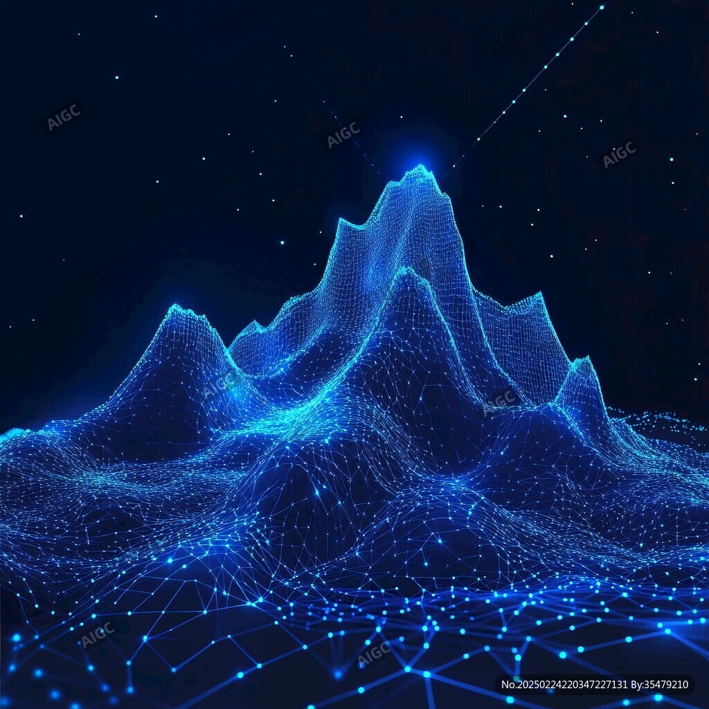 科技线条山