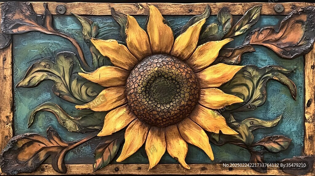 皮雕壁画