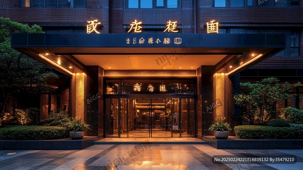高端酒店门头