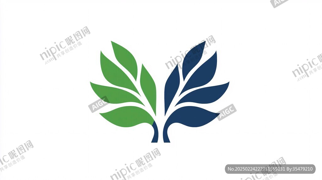 叶片logo设计