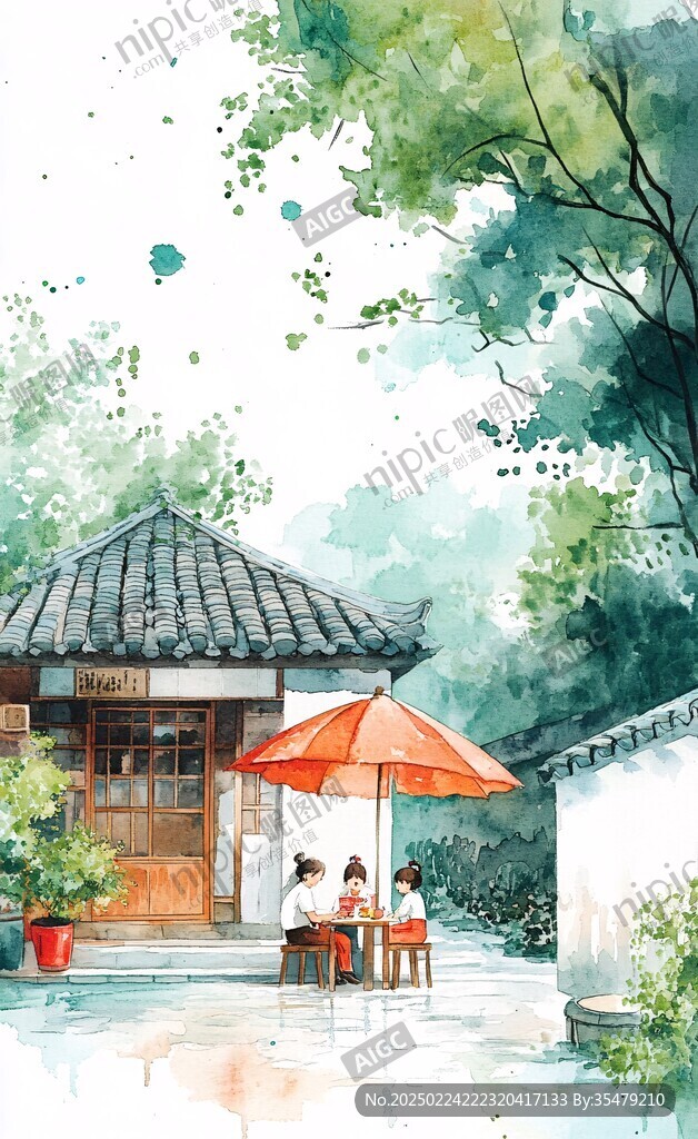 静思园水彩