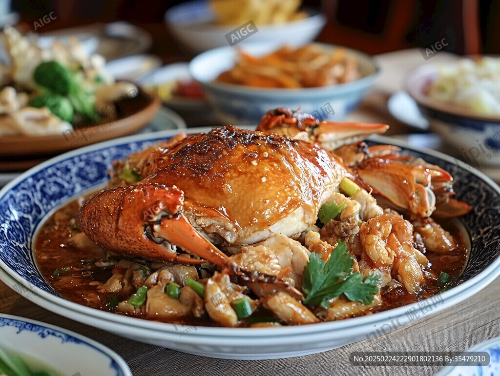 麻婆豆腐蟹