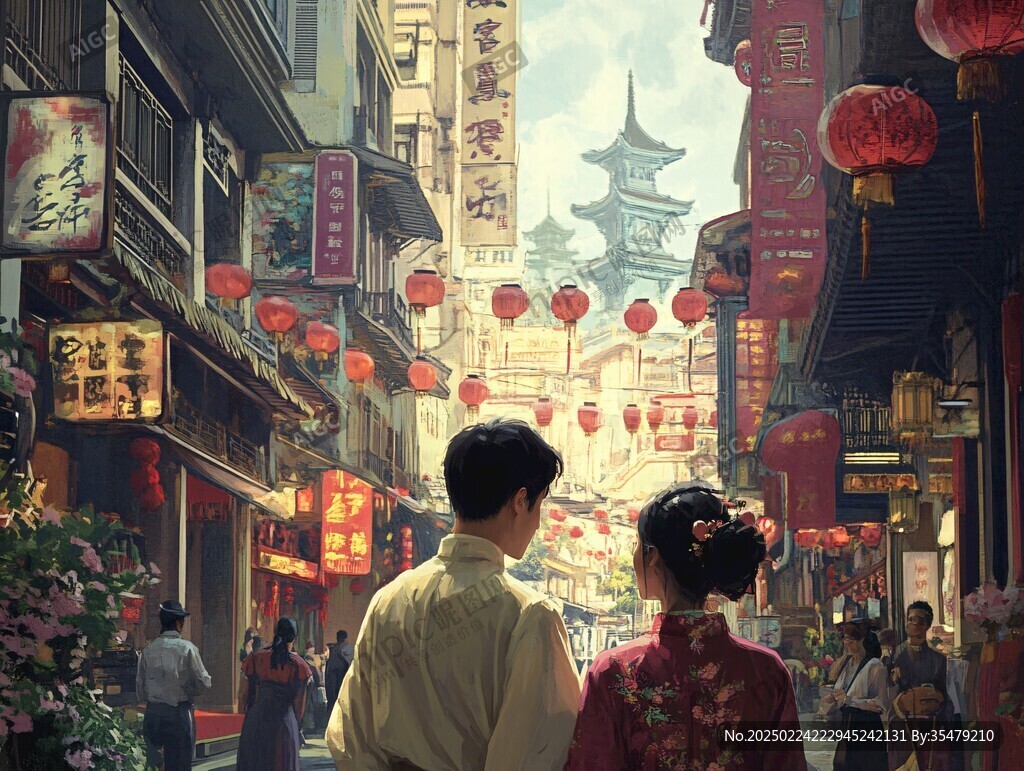 横店插画
