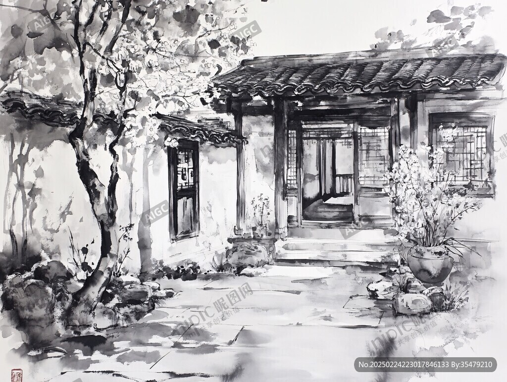 静思园水彩
