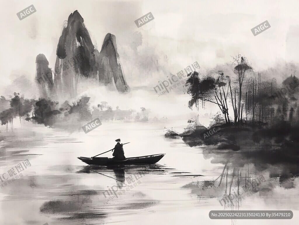 山水渔翁