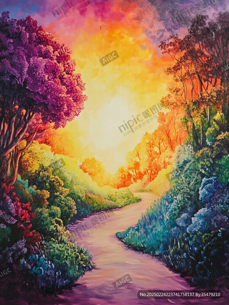 美丽风景油画