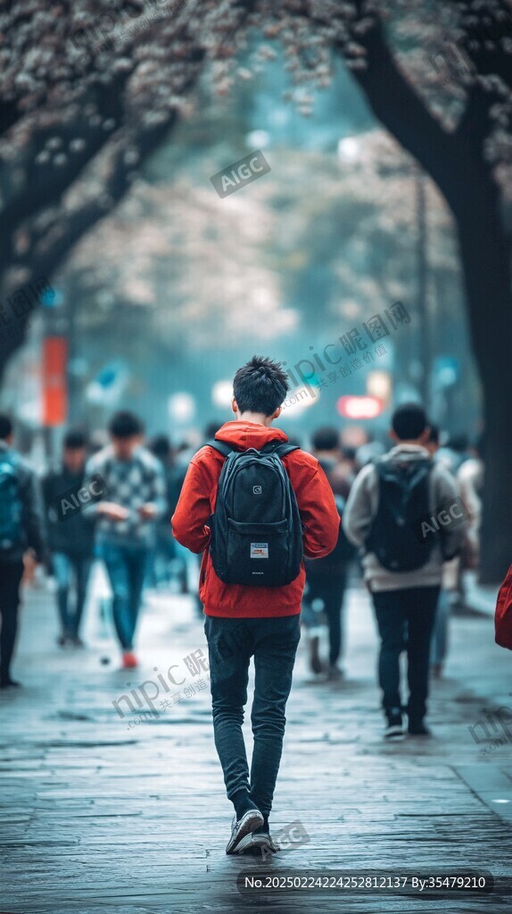 路人背影