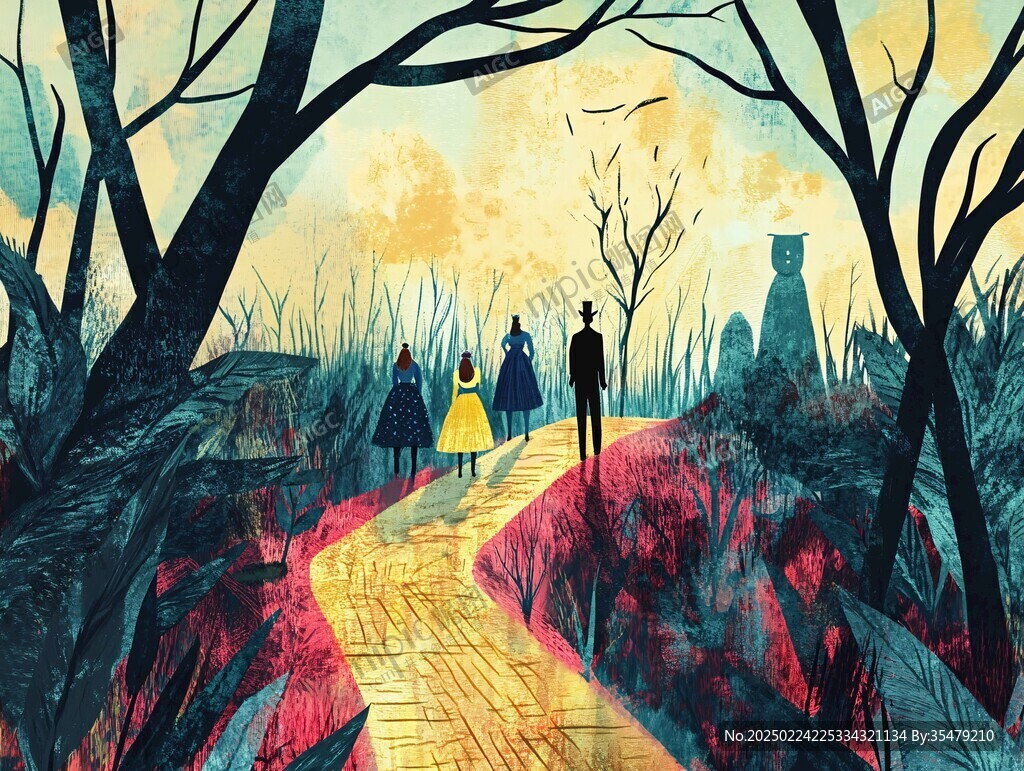 晚秋插画