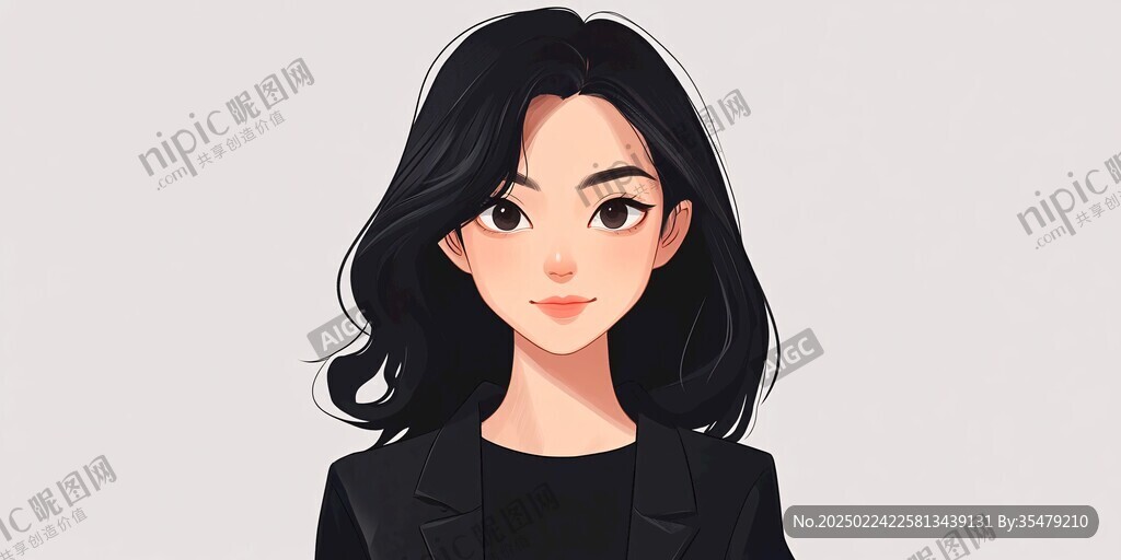 职业女性插画