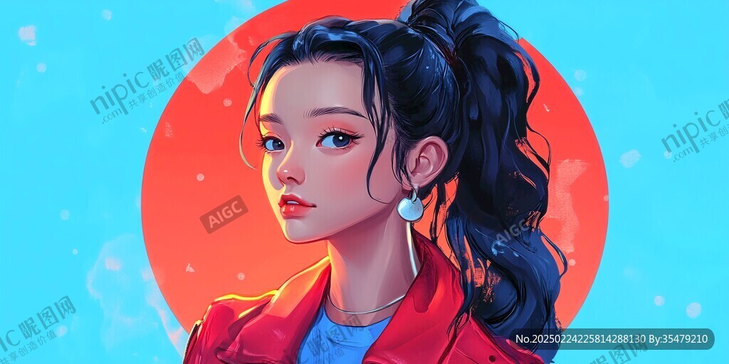 板绘人像