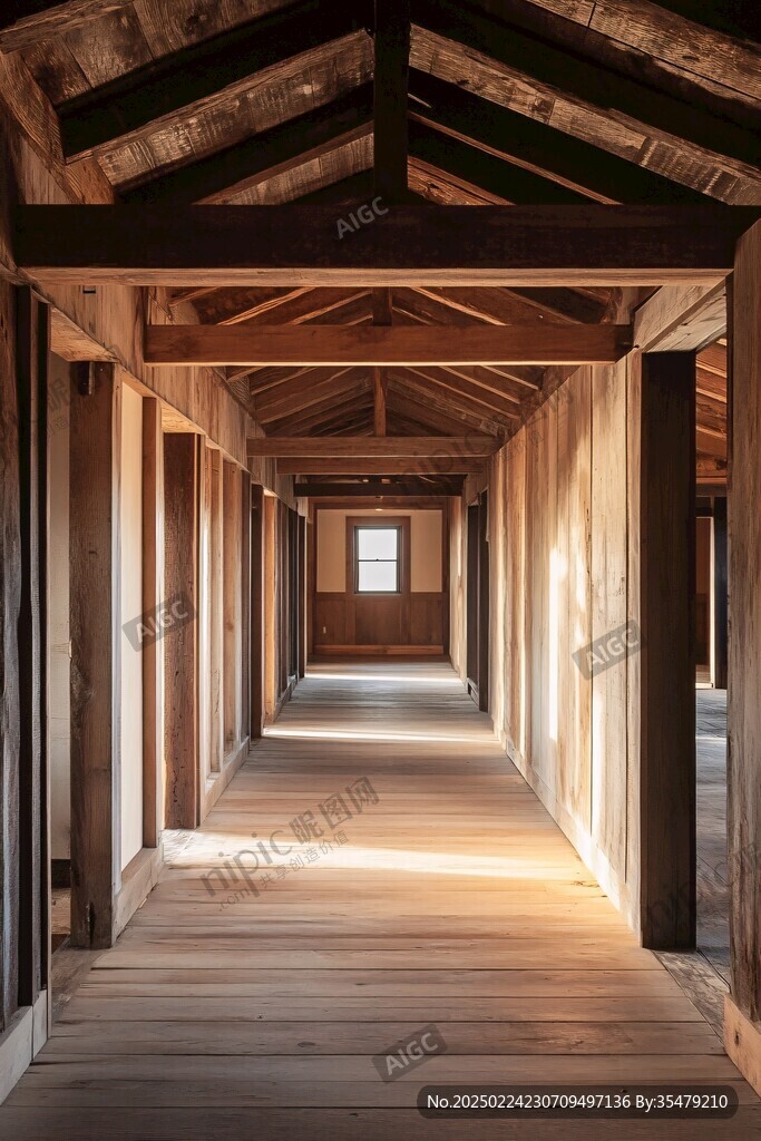 木建构走廊