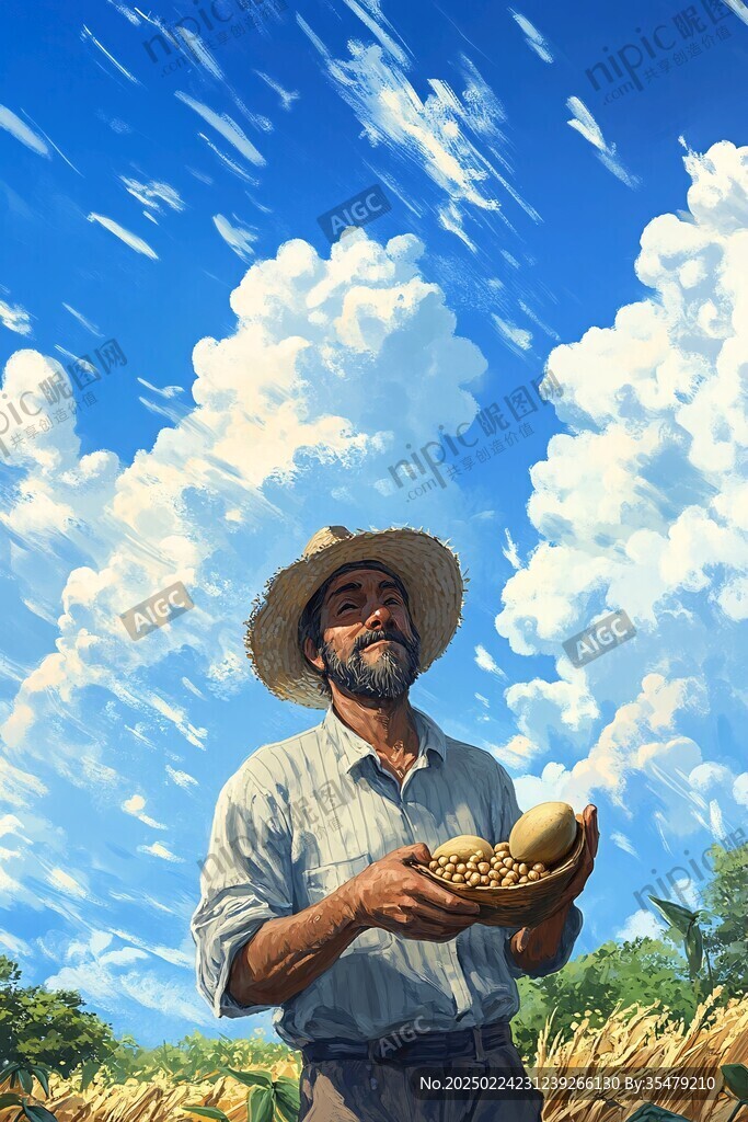 努力工作粮食系列作品