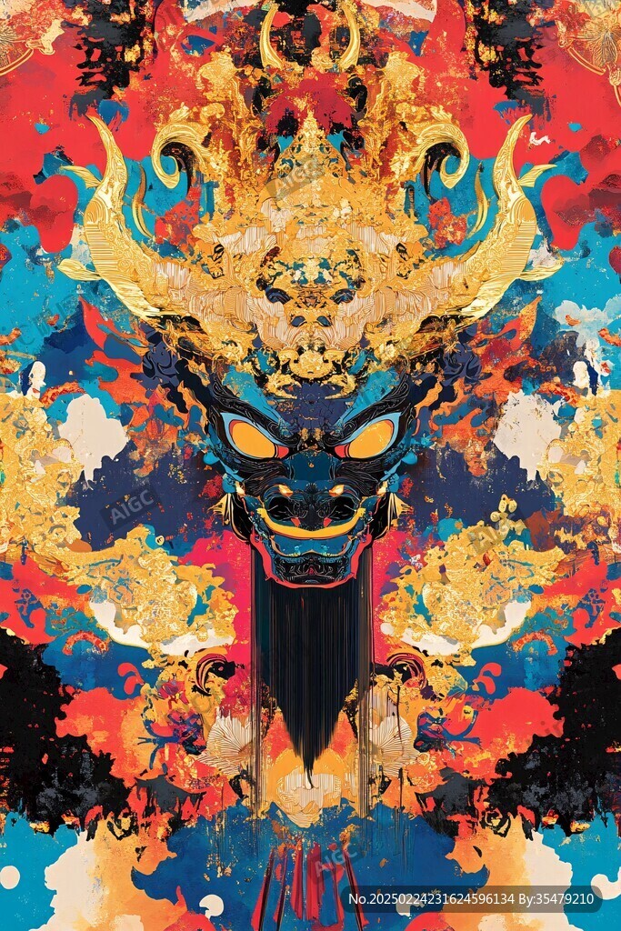 十二相面具龙