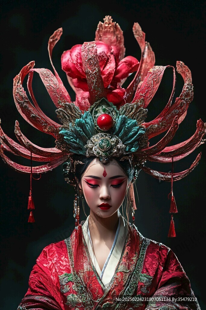 半面妆人物